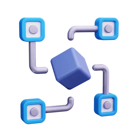 Distributed  3D Icon