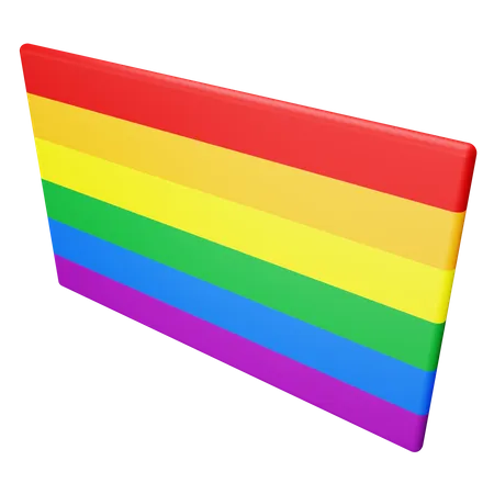 Diversity flag  3D Illustration