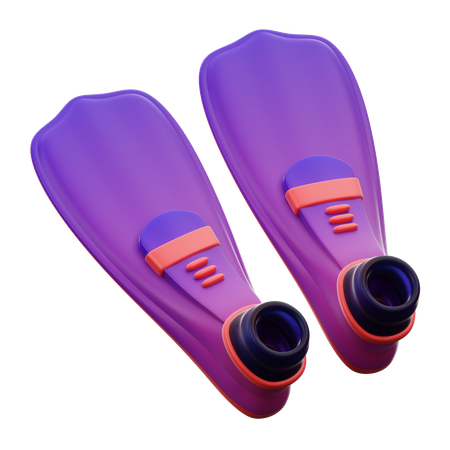 Diving Fins  3D Icon