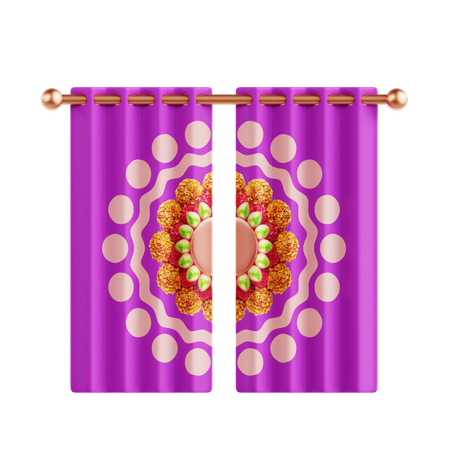 Diwali Curtain  3D Icon