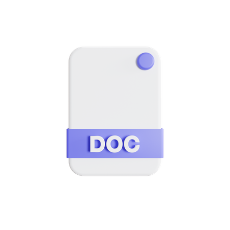 Doc File  3D Icon