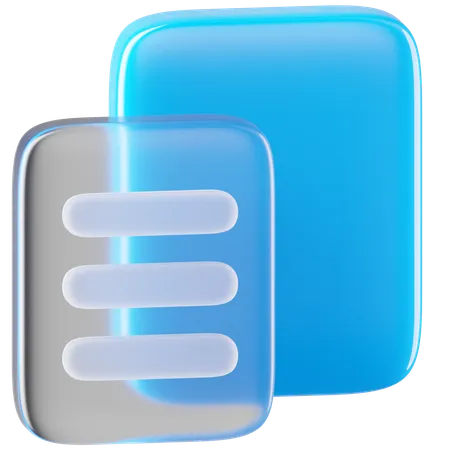 Document  3D Icon