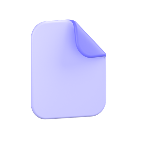 Document  3D Icon