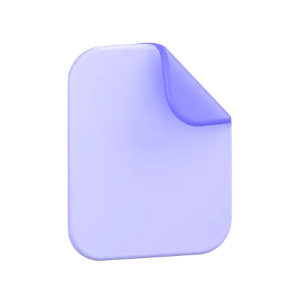 Document  3D Icon