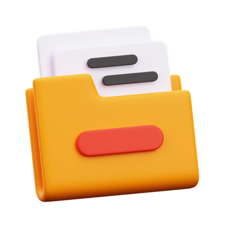 Document  3D Icon