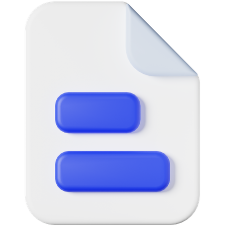 Document  3D Icon