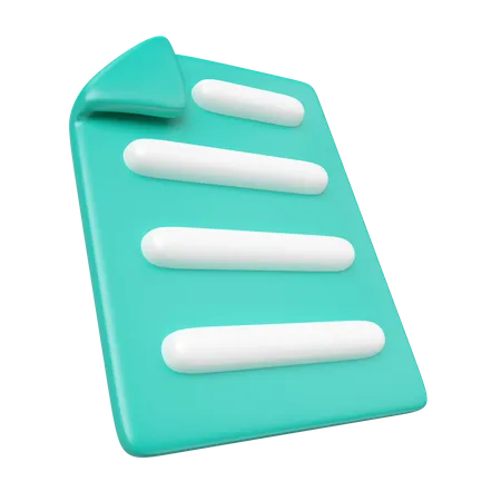 Document  3D Icon