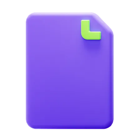 Document  3D Icon