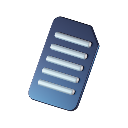 Document  3D Icon