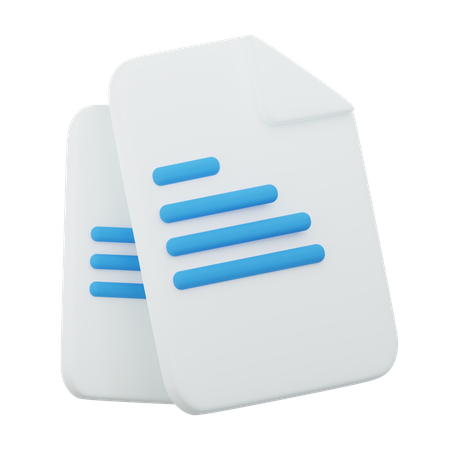 Document  3D Icon