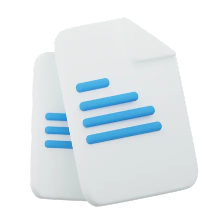 Document  3D Icon