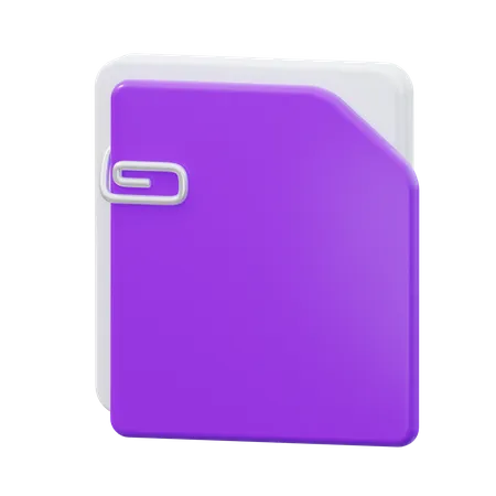 Document  3D Icon