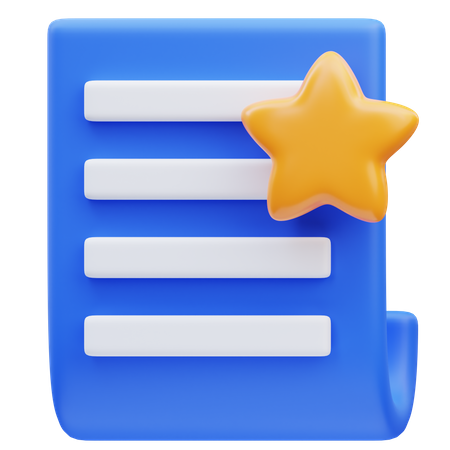 Document préféré  3D Icon