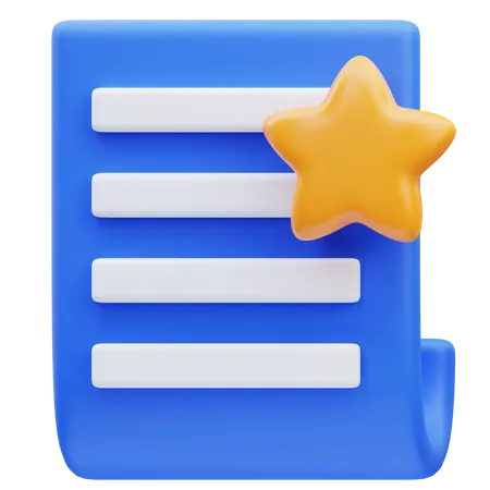 Document préféré  3D Icon