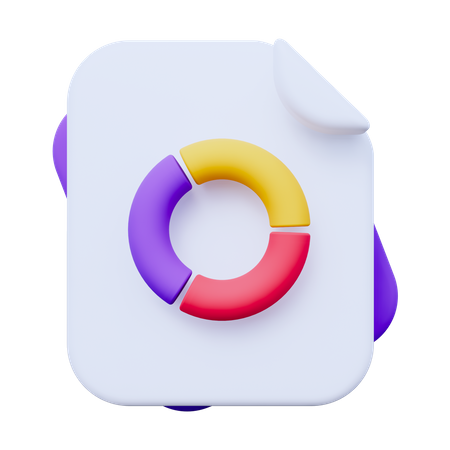 Graphique de document  3D Icon