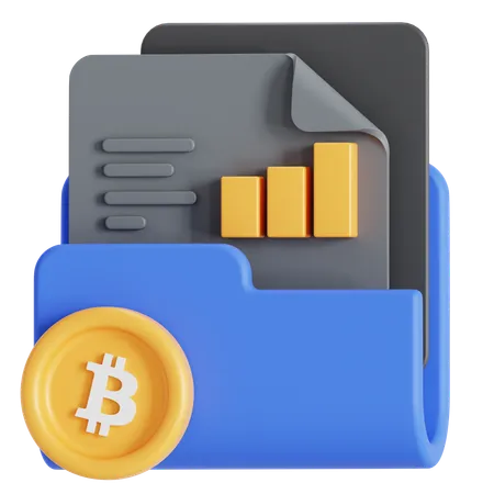 Documento bitcoin  3D Icon