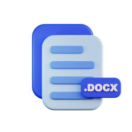 Docx  3D Icon