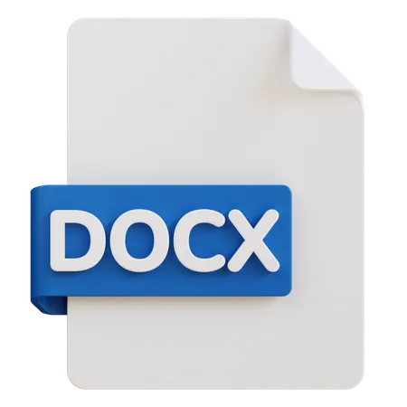 Docx File  3D Icon