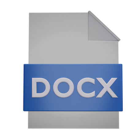 Docx File  3D Icon