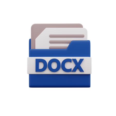 Docx File  3D Icon