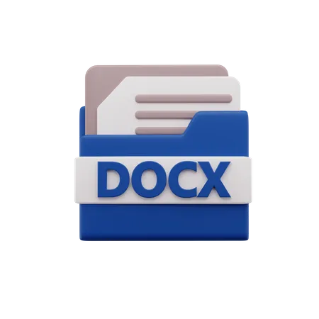 Docx File  3D Icon