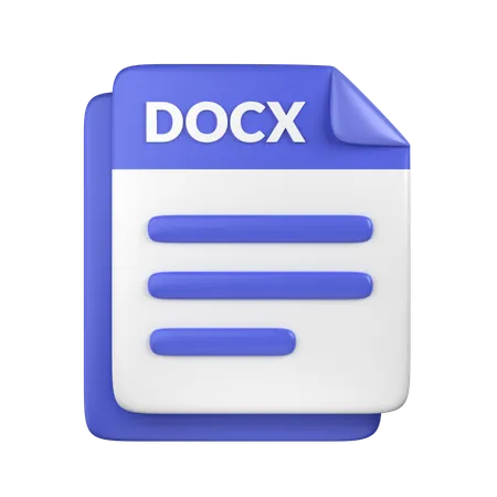 DOCX File  3D Icon