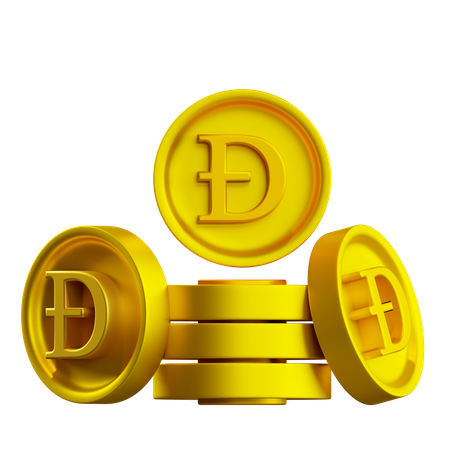 Dodgecoins  3D Icon