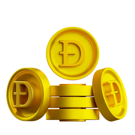 Dodgecoins  3D Icon