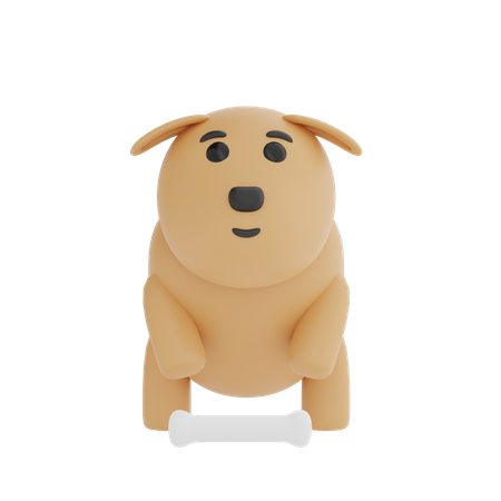 Dog  3D Illustration