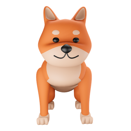 Dog  3D Illustration