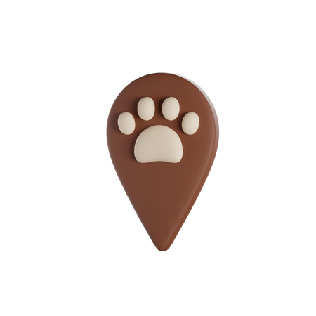 Dog Location  3D Icon