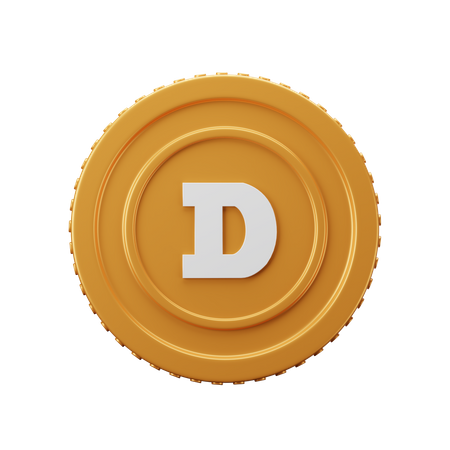 Doge Coin  3D Icon