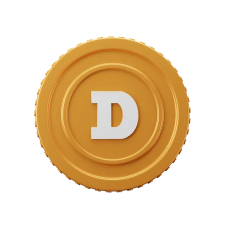 Doge Coin  3D Icon