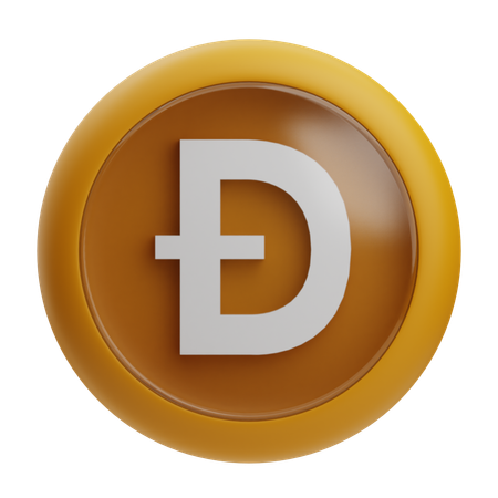 Dogecoin  3D Icon