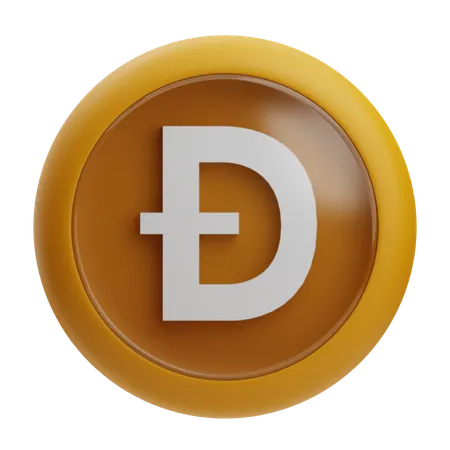 Dogecoin  3D Icon