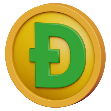 Dogecoin  3D Icon