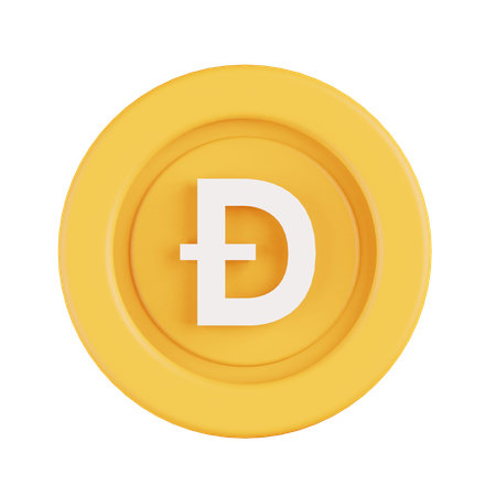 Dogecoin  3D Illustration