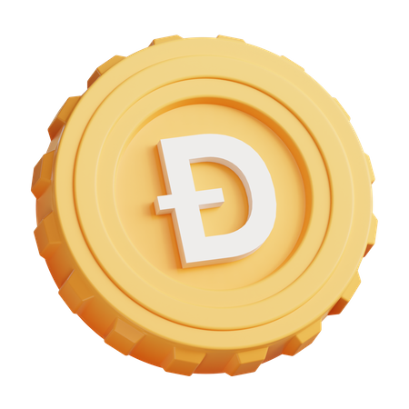 Dogecoin  3D Icon