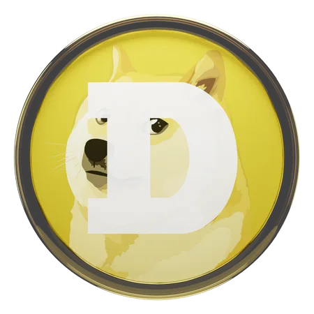 Dogecoin  3D Icon