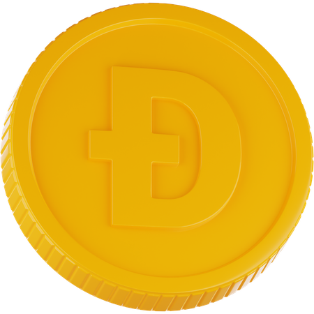 Dogecoin  3D Icon