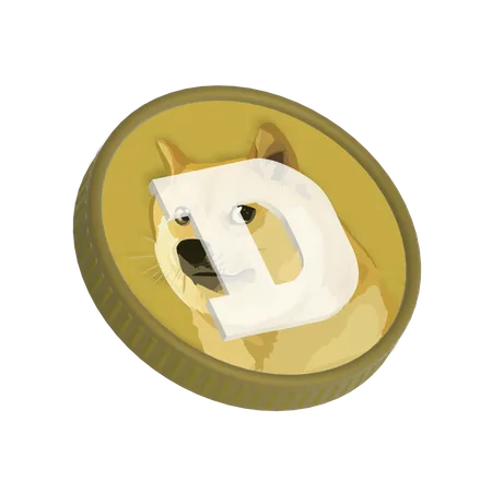 Dogecoin  3D Icon