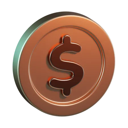 Dólar  3D Icon