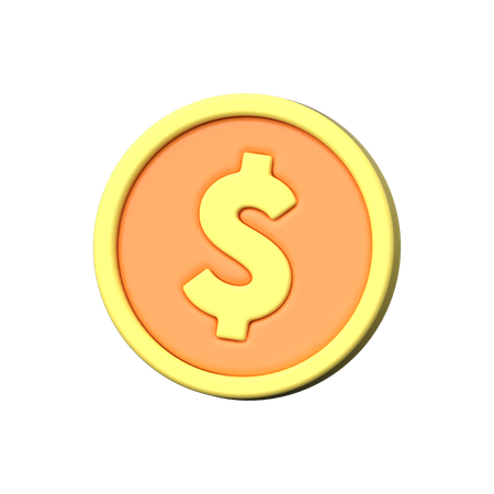 Dólar  3D Icon