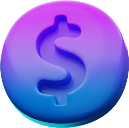 Dólar  3D Icon