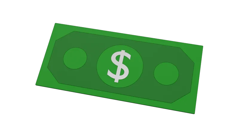 Dólar  3D Icon