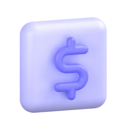 Dólar  3D Icon