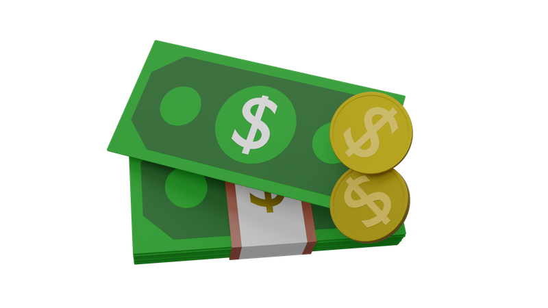 Dólar  3D Icon