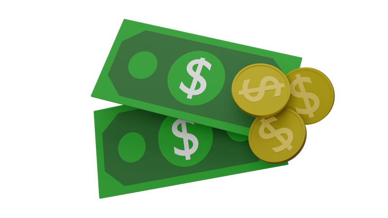 Dólar  3D Icon