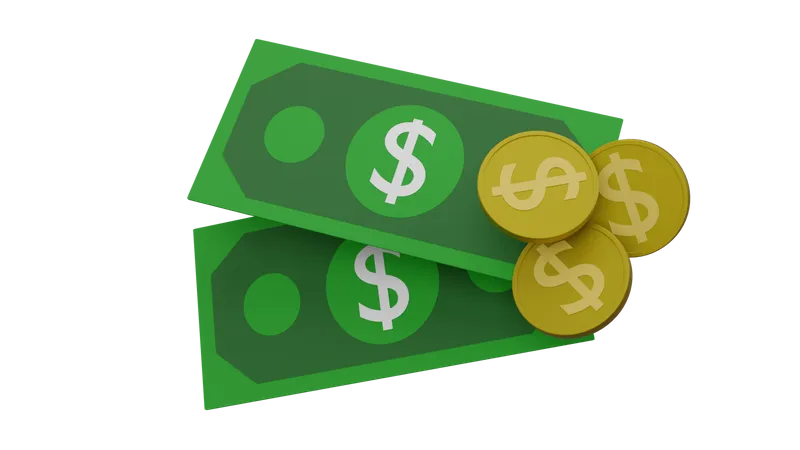 Dólar  3D Icon