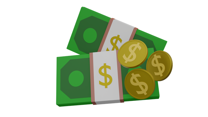 Dólar  3D Icon